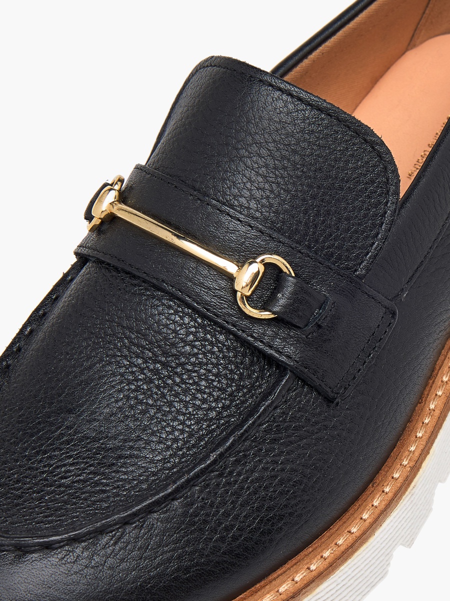 Metal Accent Slip-On Loafers