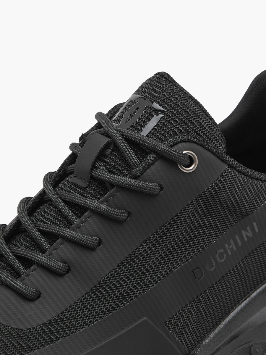 Panelled Lace-Up Sneakers