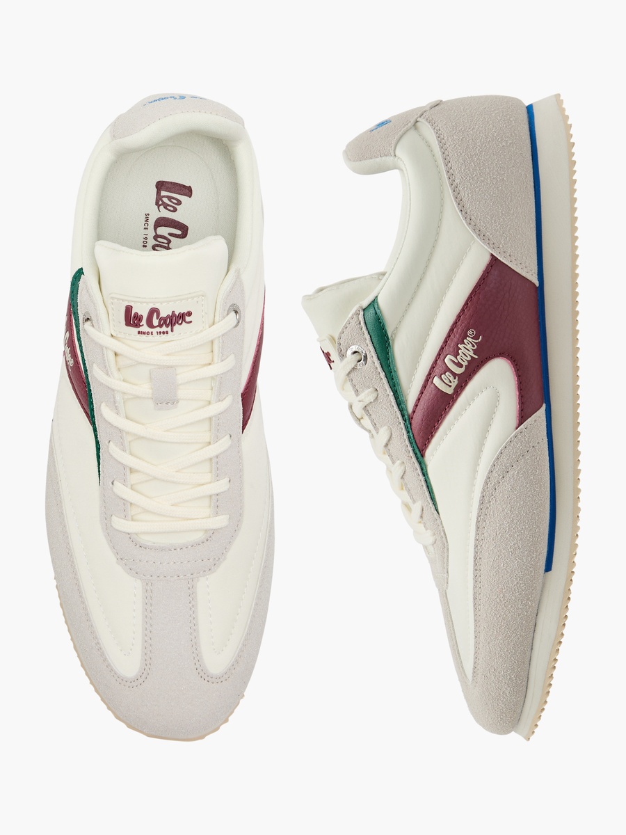 Colourblock Shoes with Lace-Up Closure