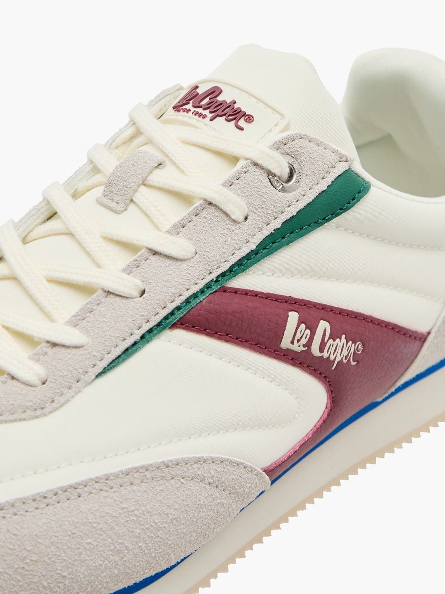 Colourblock Shoes with Lace-Up Closure