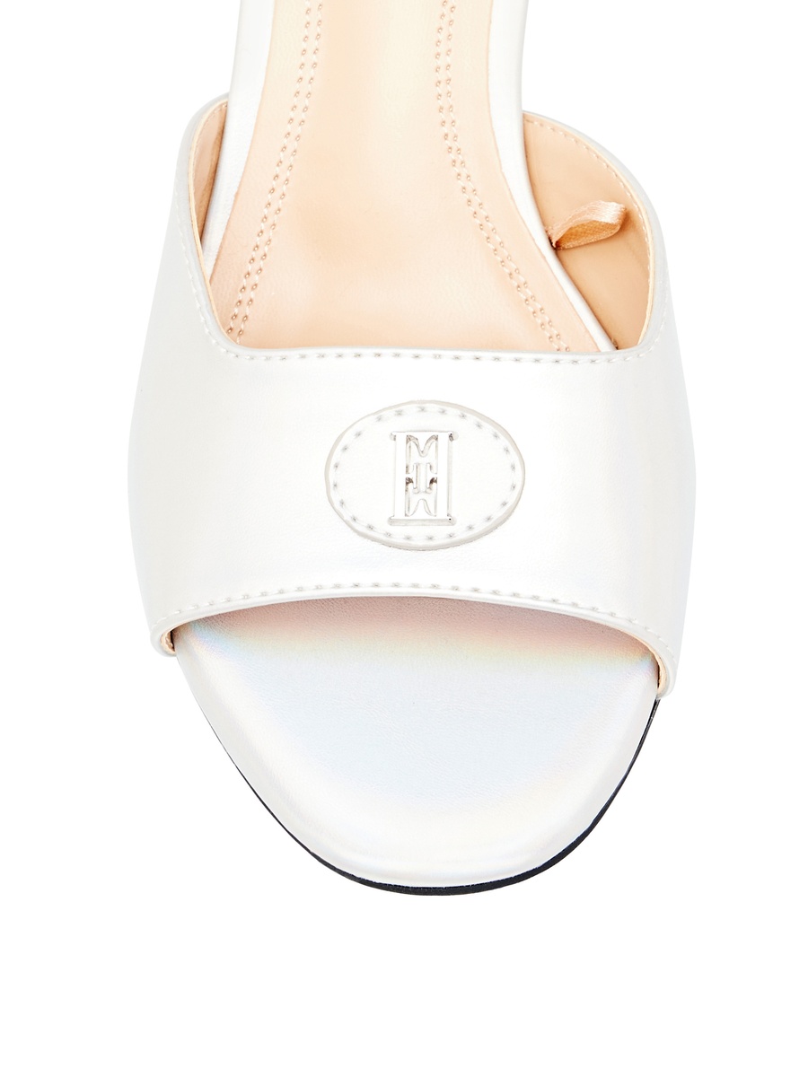 Slip On Kitten Heels with Decorative Vamp