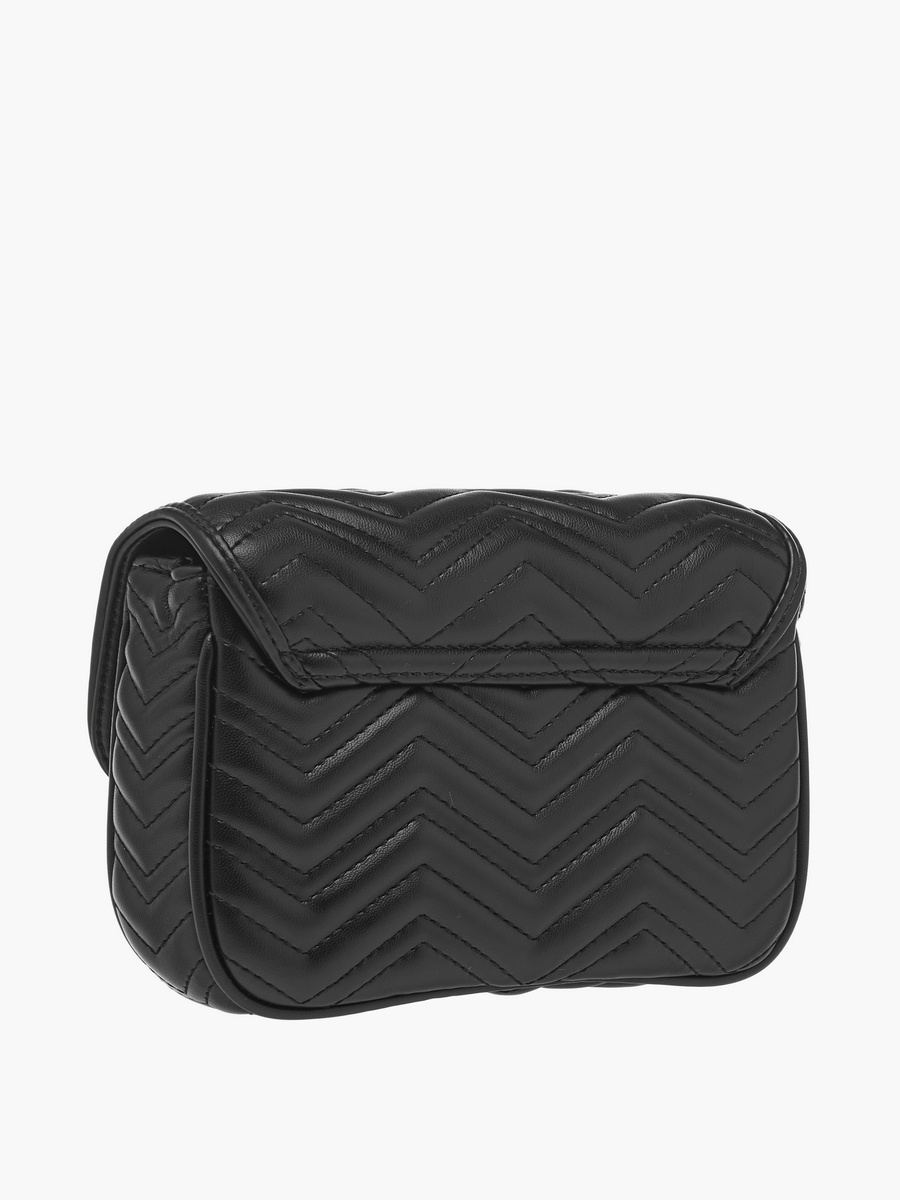 Embellished Crossbody Bag with Chain Strap and Flap Closure