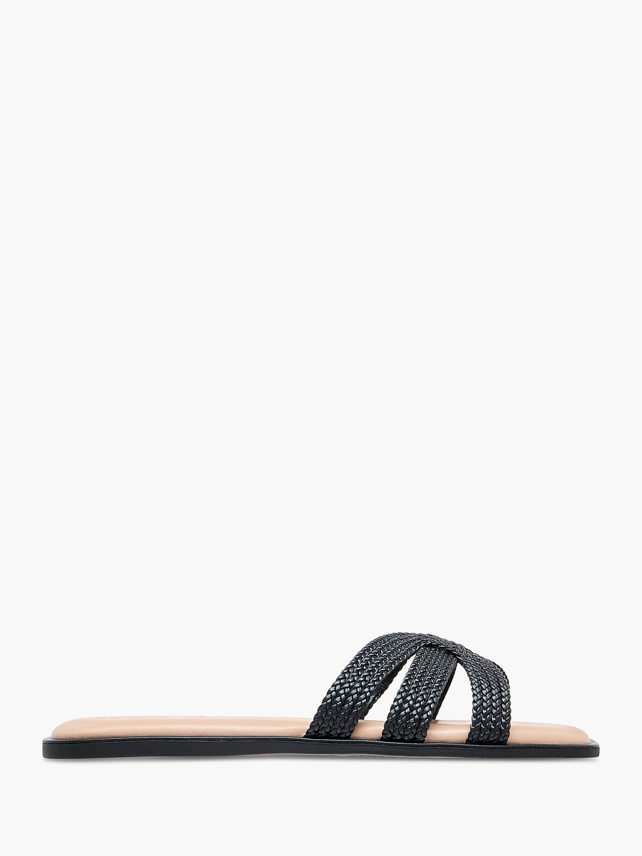 Textured Slip-On Flat Sandals
