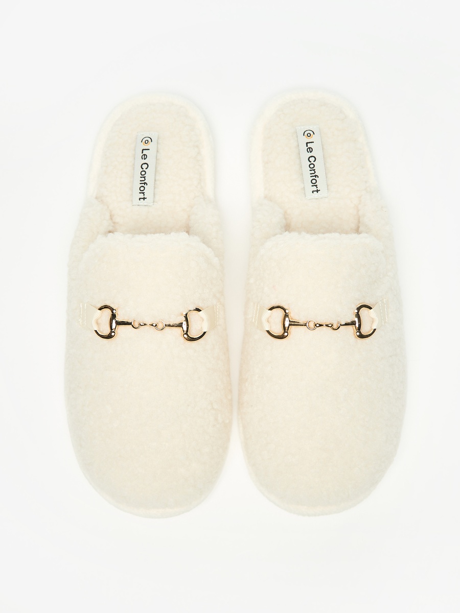 Metal Accent Bedroom Slippers