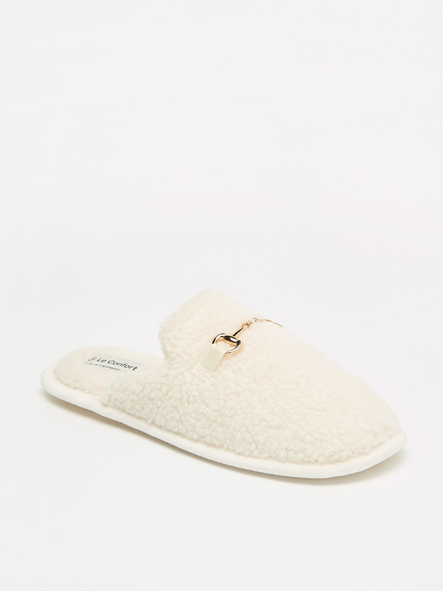 Metal Accent Bedroom Slippers