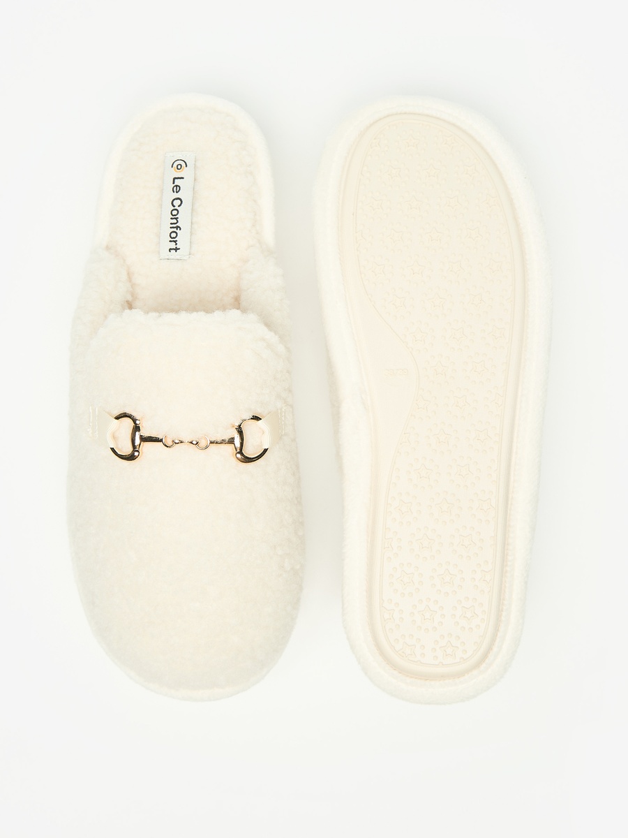 Metal Accent Bedroom Slippers