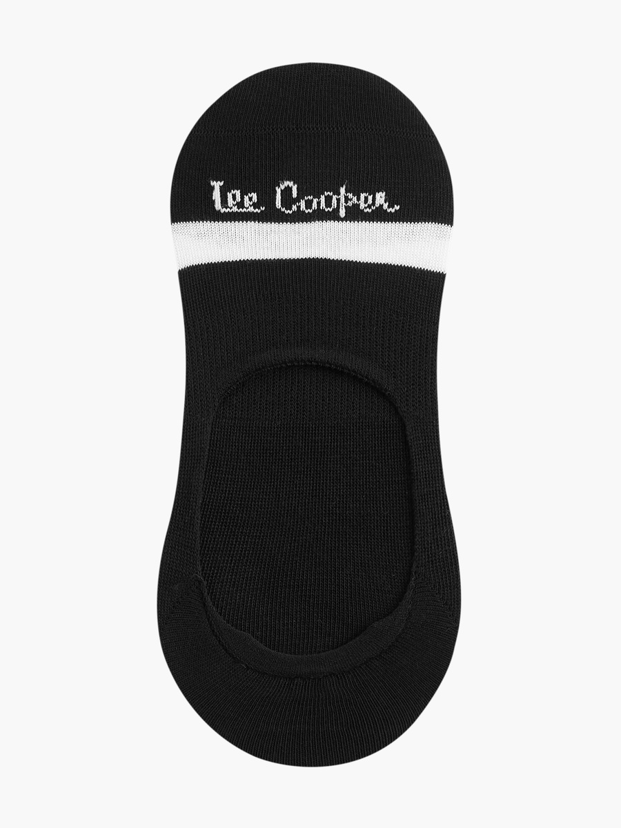 Logo Print Non-Terry No Show Socks - Set of 3