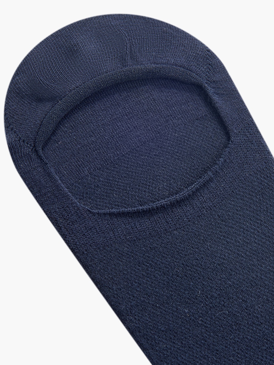 Textured Non Terry No Show Socks - Set of 5