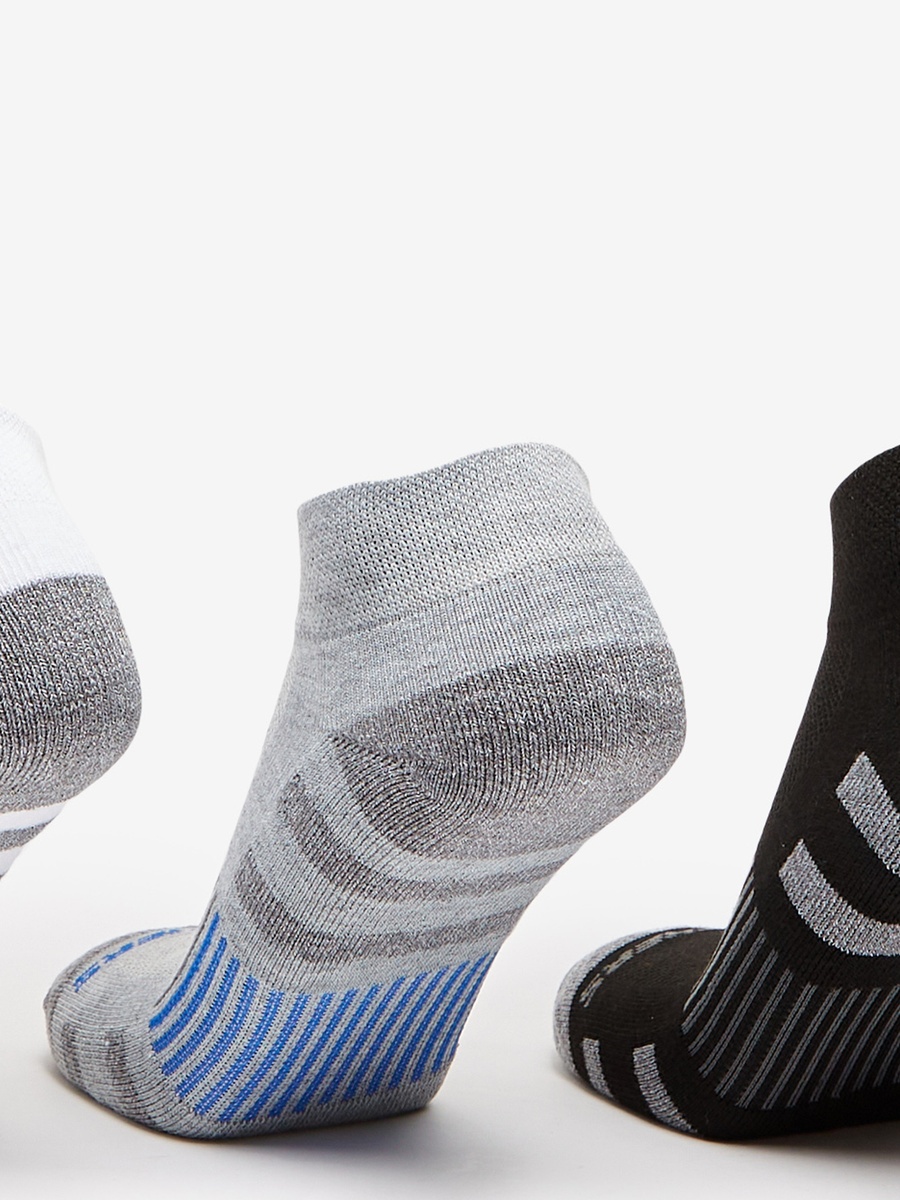 Textured Sports Socks - Set of 3
