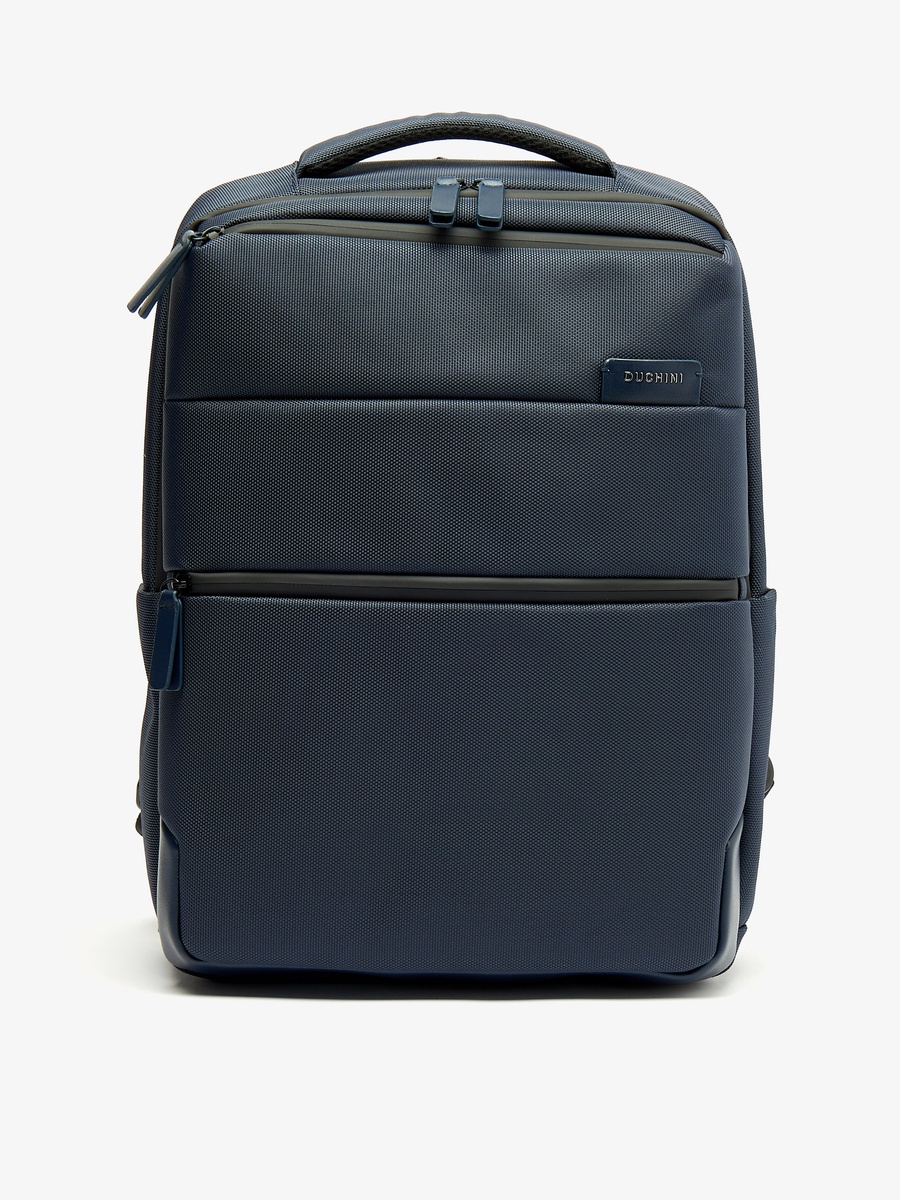 Solid Backpack with Adjustable Straps and Zip Closure