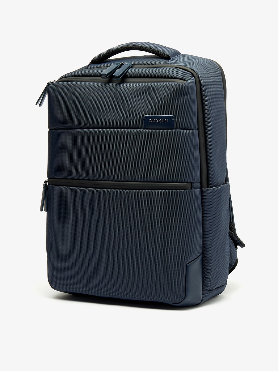 Solid Backpack with Adjustable Straps and Zip Closure