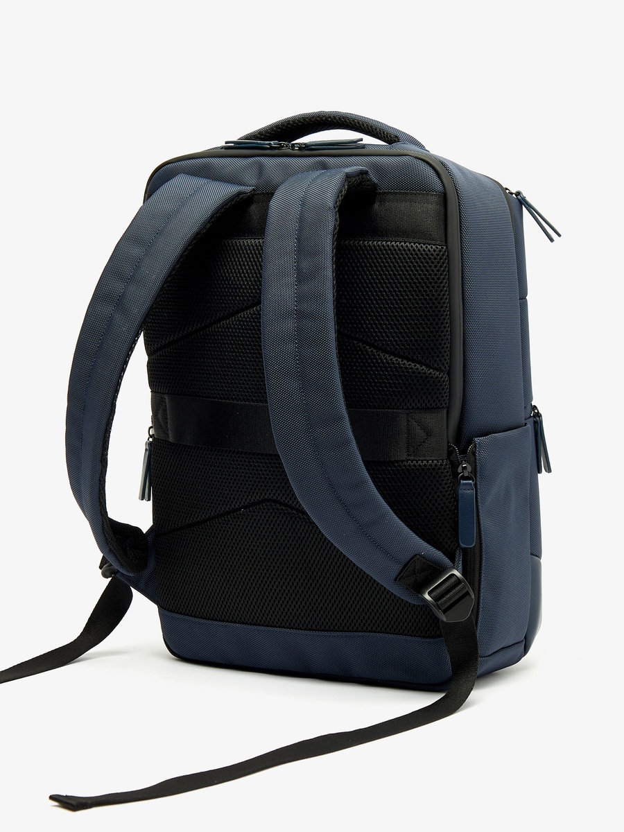Solid Backpack with Adjustable Straps and Zip Closure