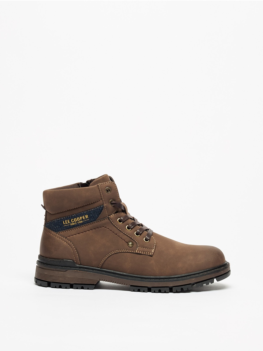 Solid Boots with Lace-Up Closure
