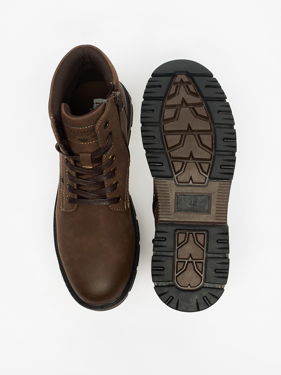 Solid Boots with Lace-Up Closure