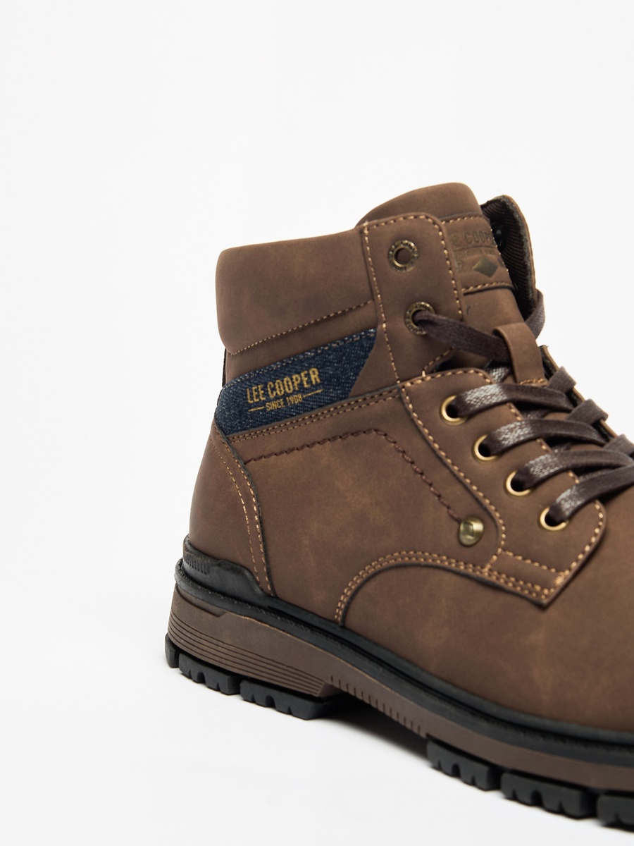 Solid Boots with Lace-Up Closure