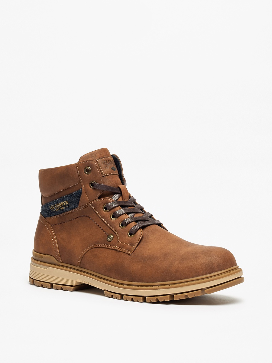 Solid Boots with Lace-Up Closure