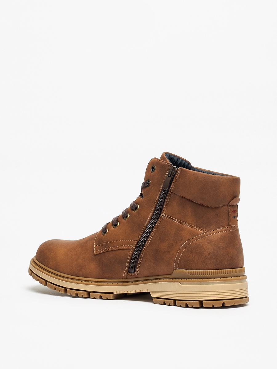 Solid Boots with Lace-Up Closure