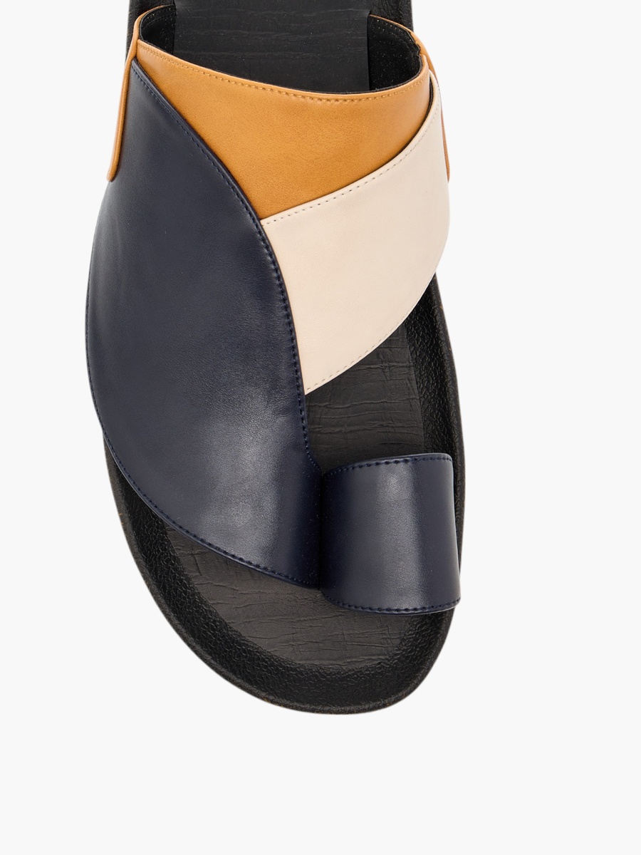 Panelled Slip-On Arabic Sandals