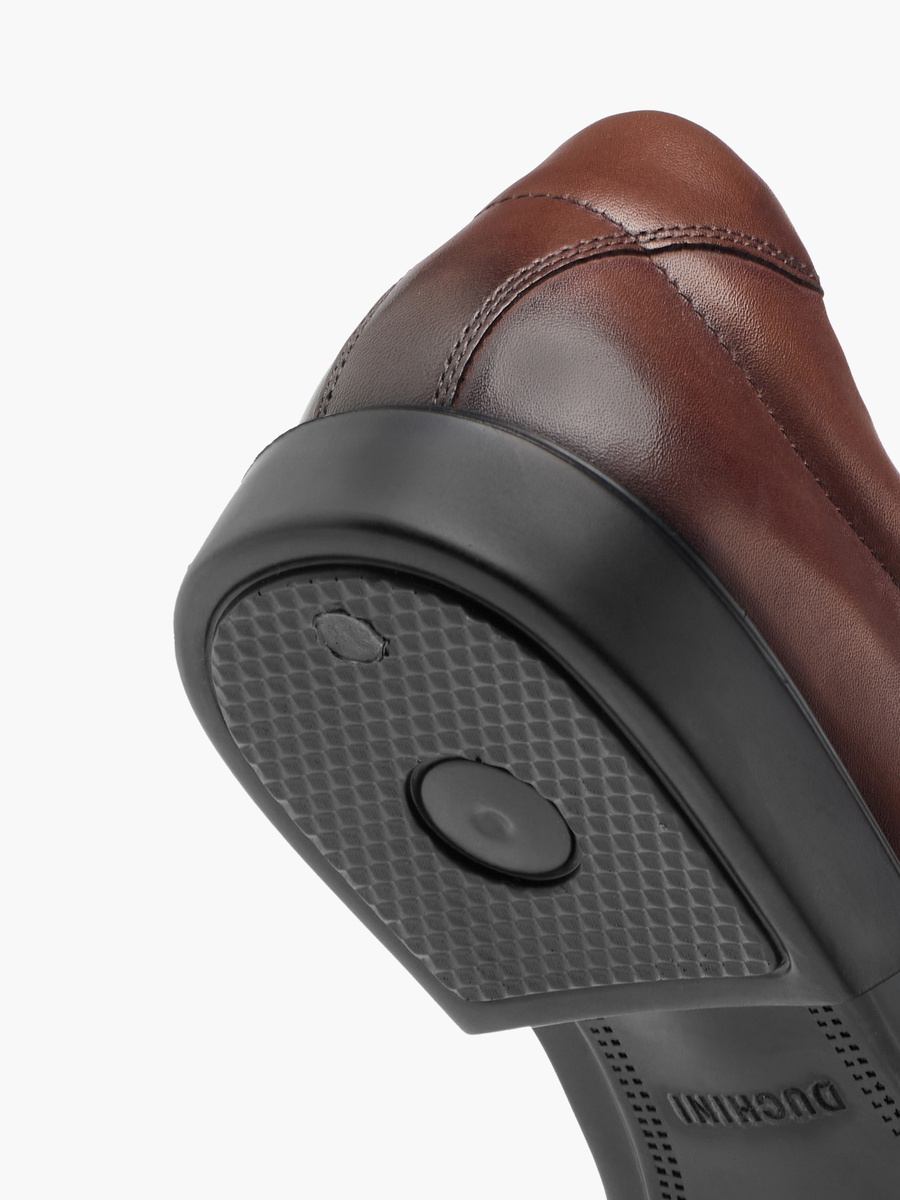 Leather Textured Lace-Up Derby Shoes