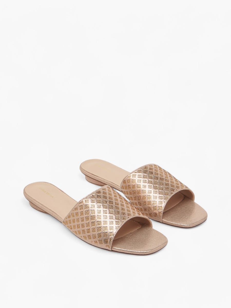 Embellished Slip-On Flat Sandals