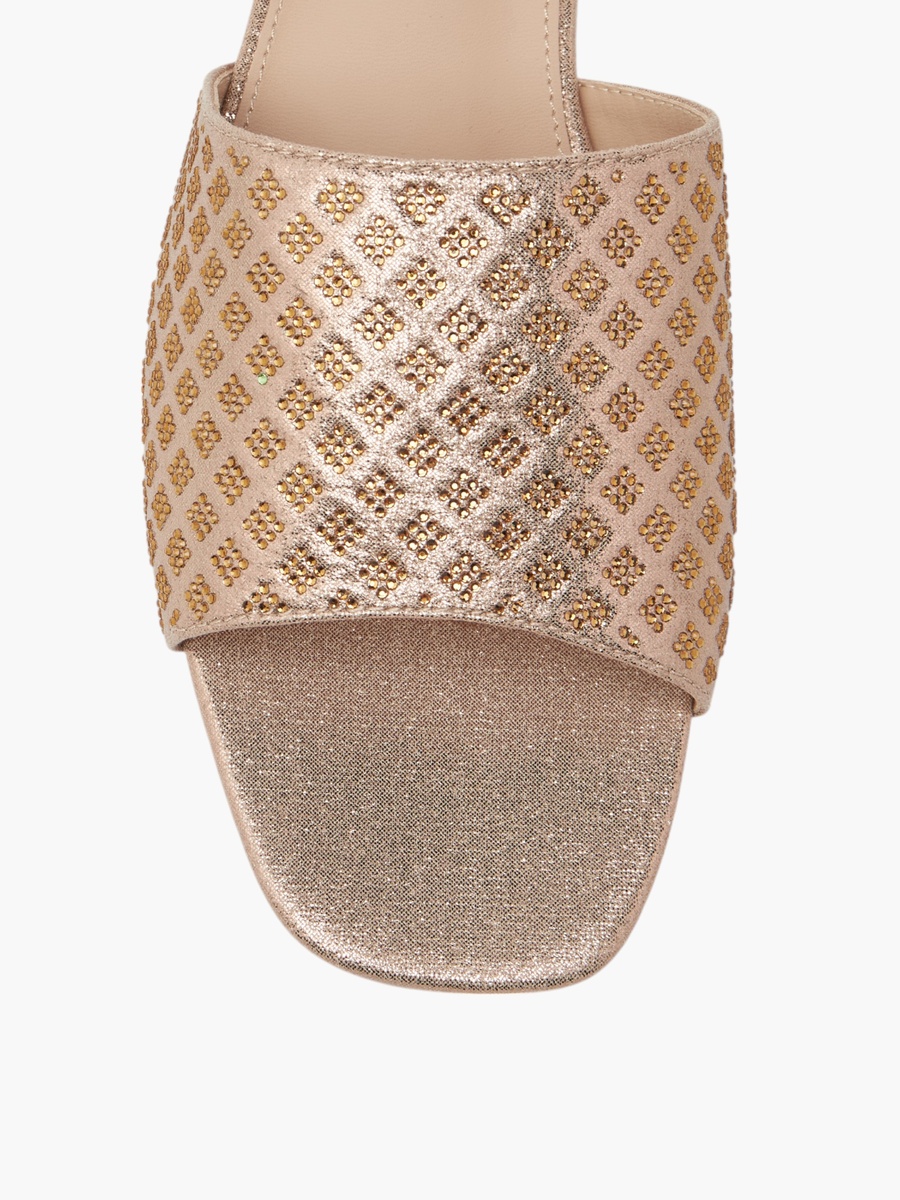 Embellished Slip-On Flat Sandals