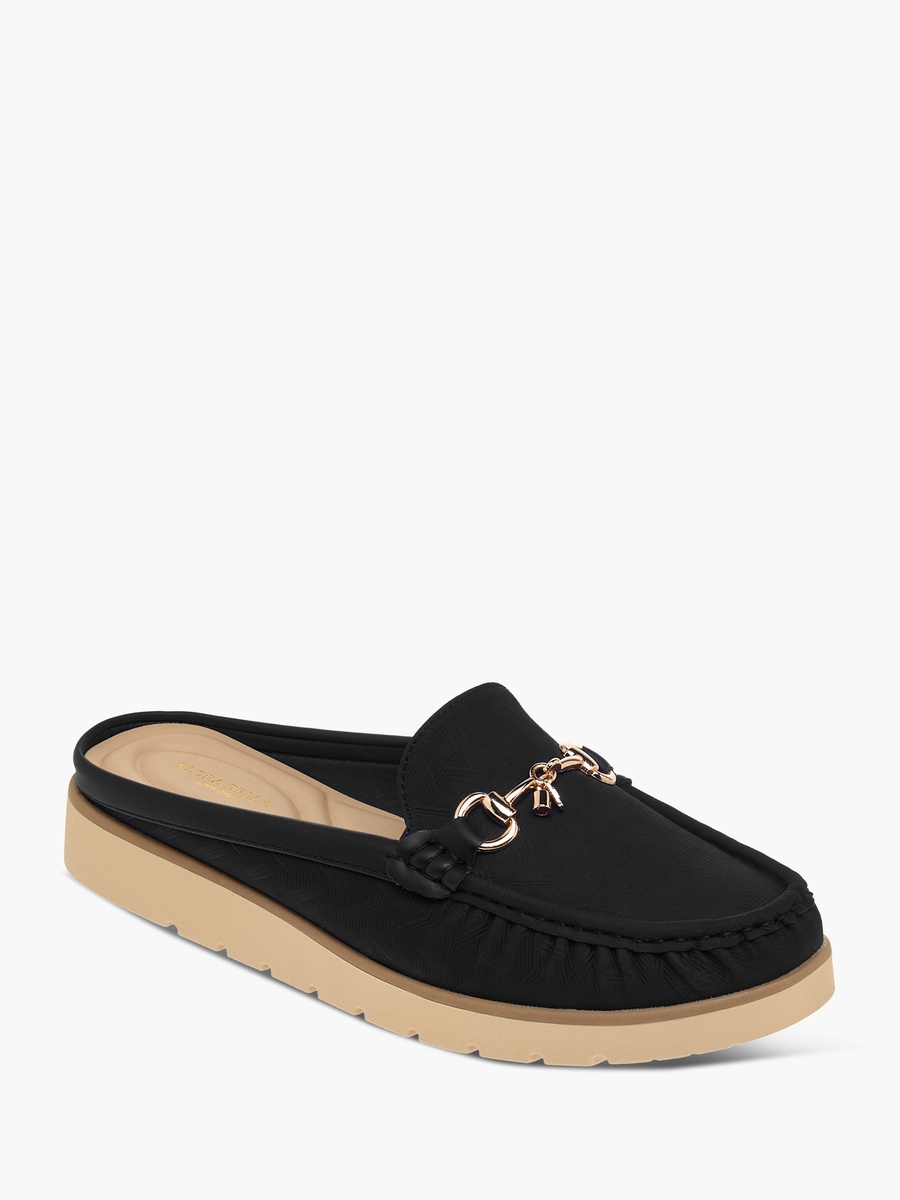Metal Accent Slip-On Mules