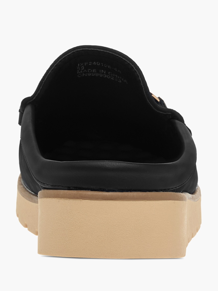 Metal Accent Slip-On Mules