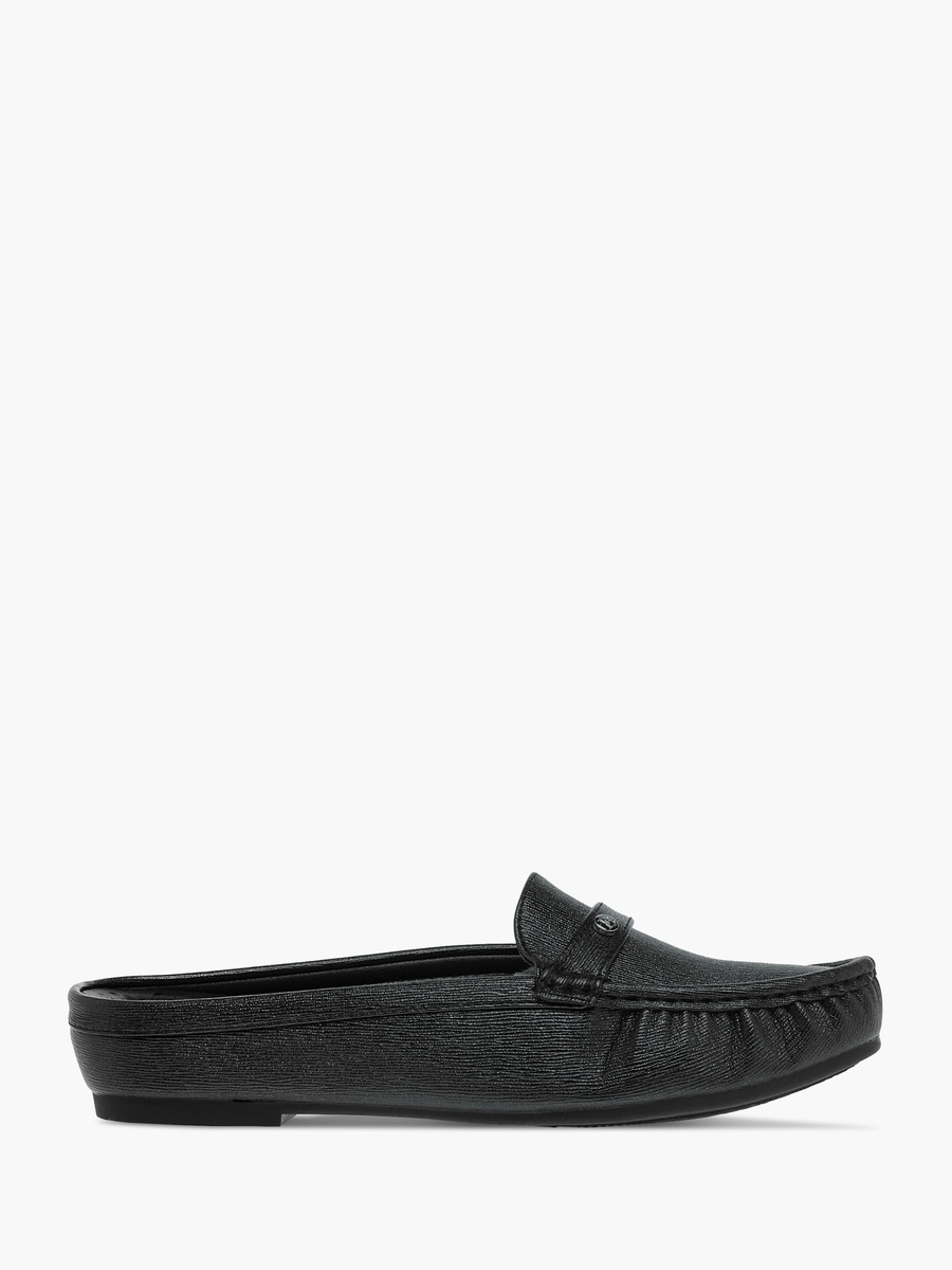 Textured Slip-On Mules