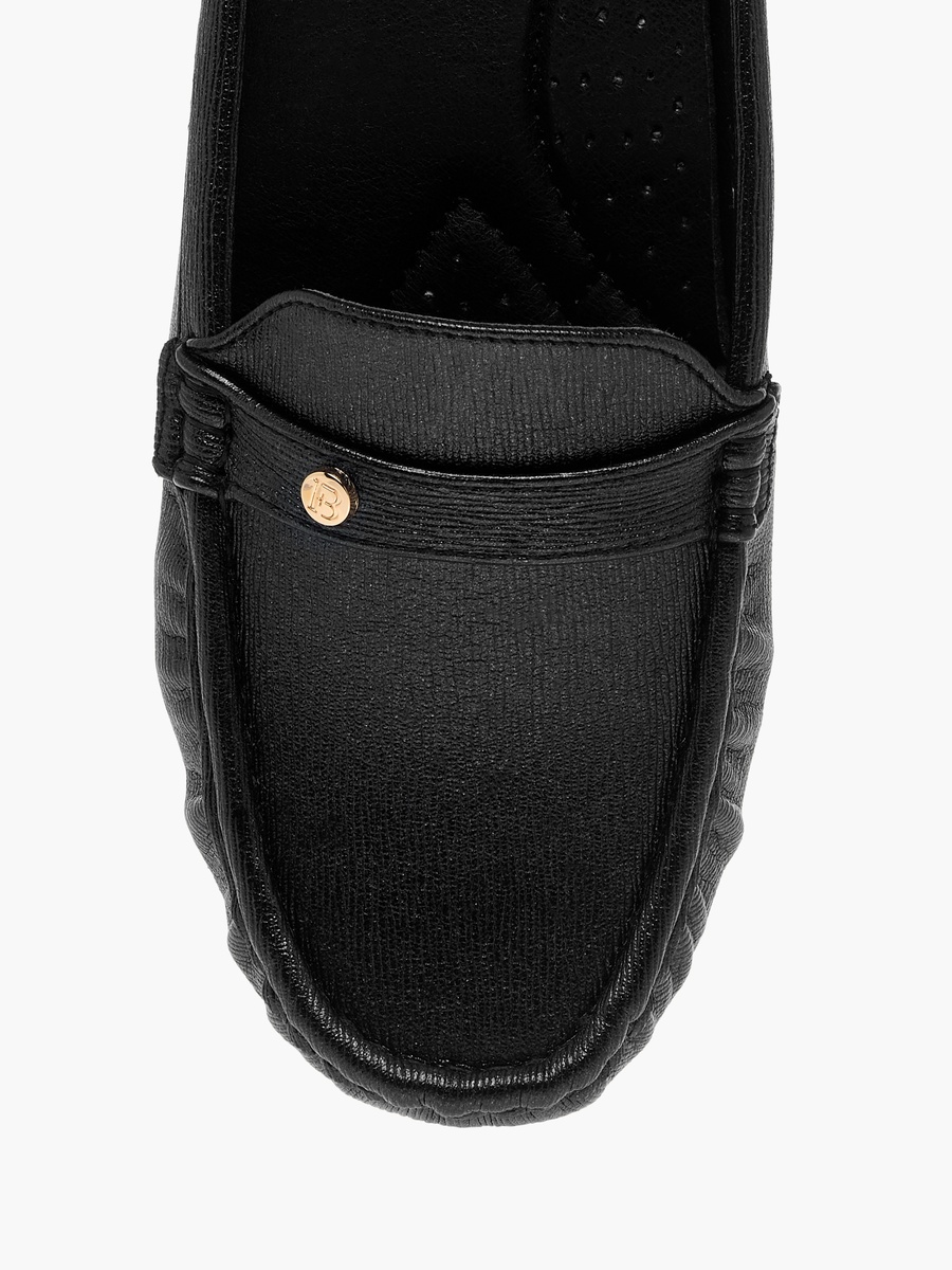 Textured Slip-On Mules