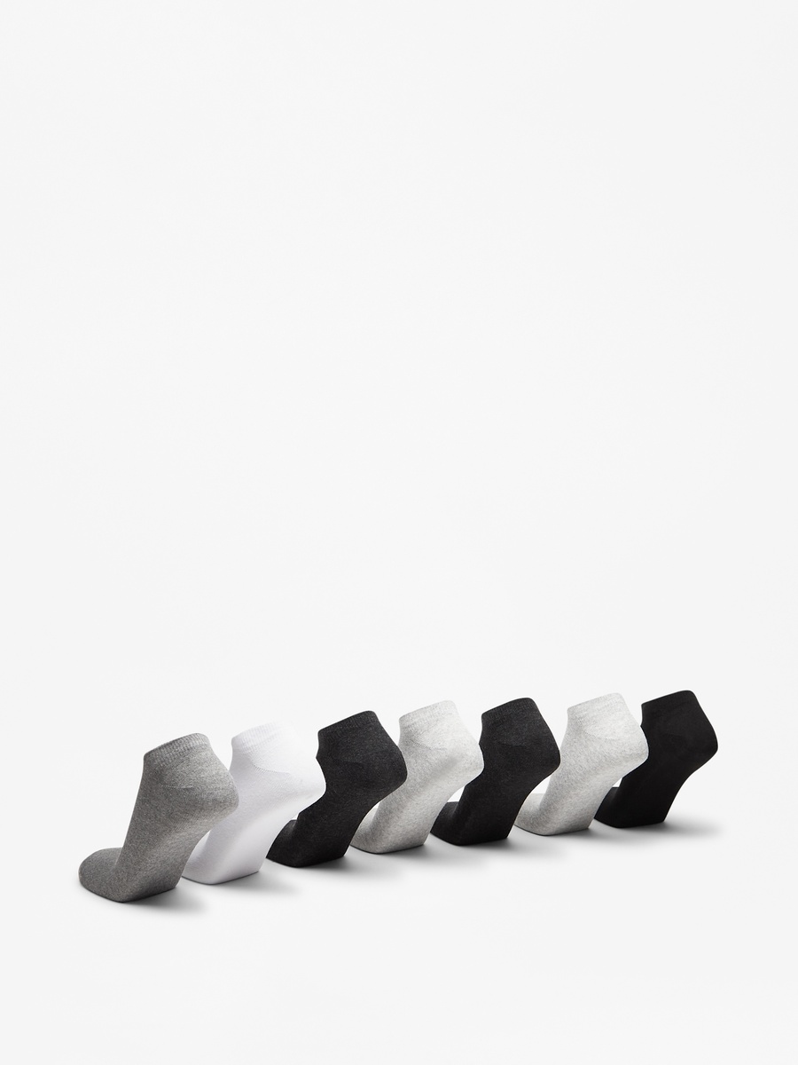Solid Ankle Length Socks - Set of 7