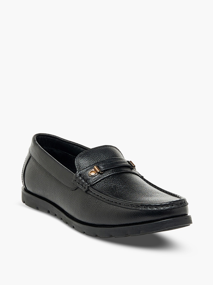Textured Slip-On Loafers