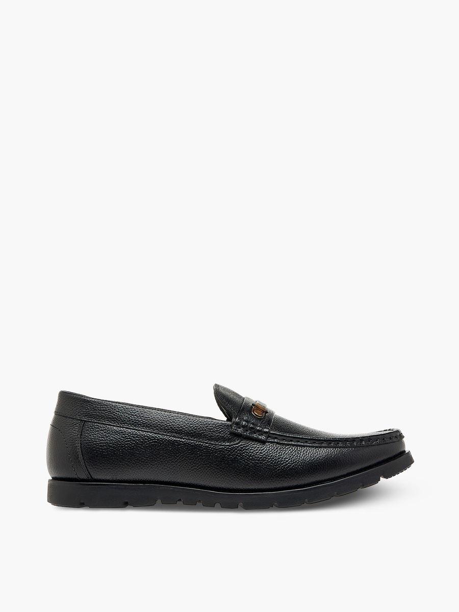 Textured Slip-On Loafers