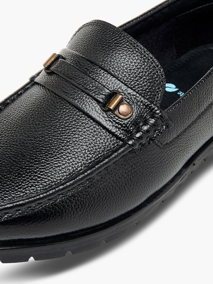 Textured Slip-On Loafers