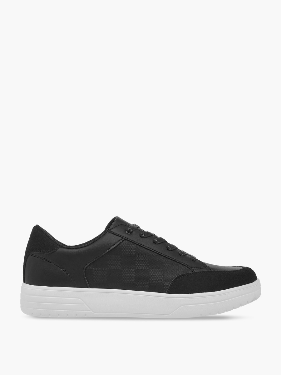 Panelled Lace-Up Sneakers