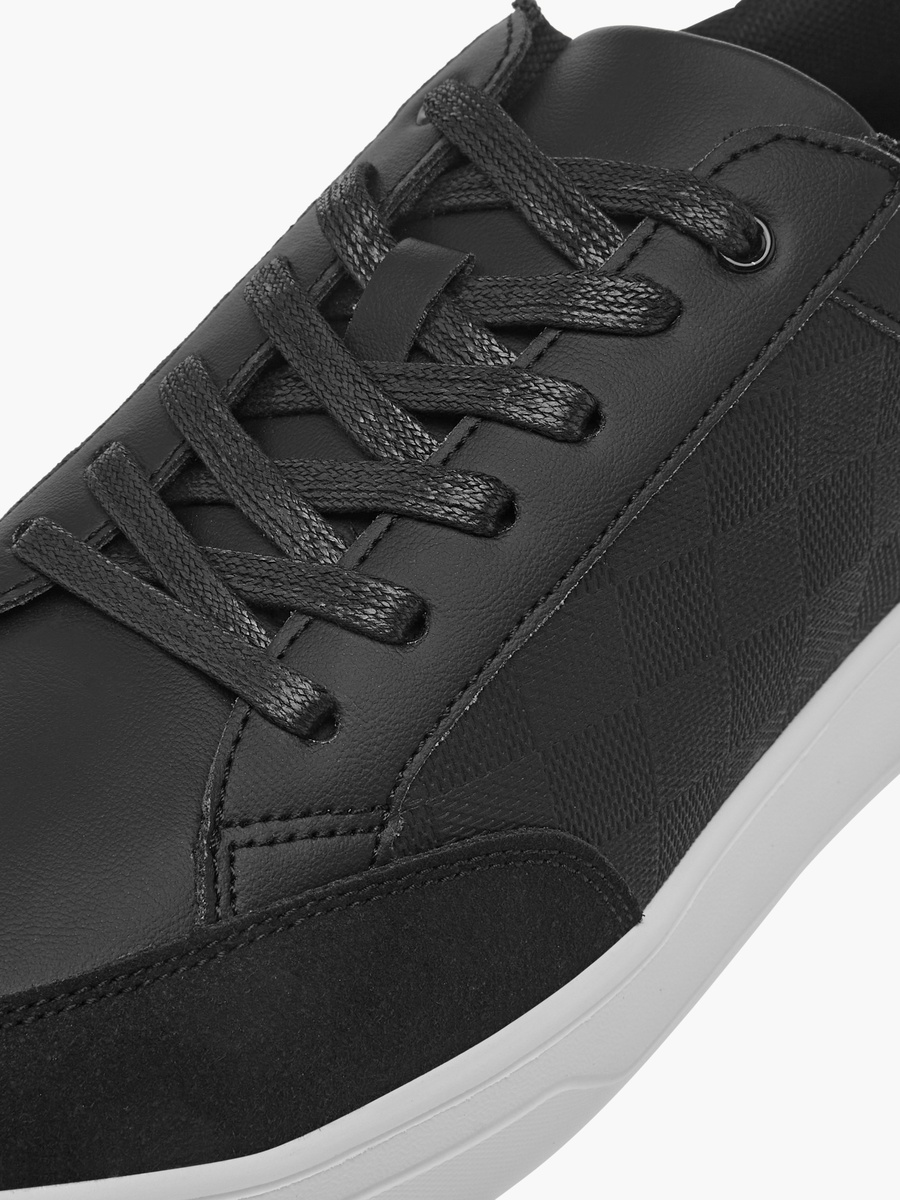 Panelled Lace-Up Sneakers