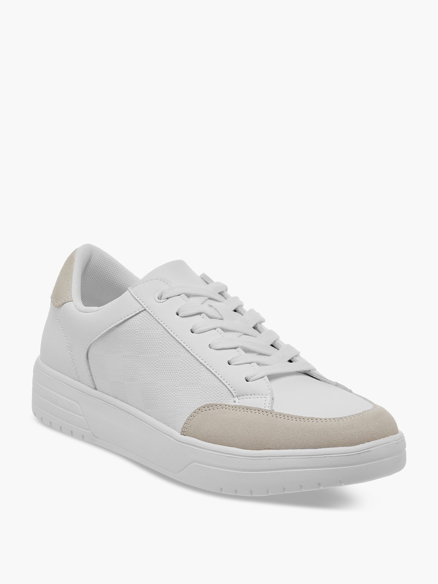 Panelled Lace-Up Sneakers