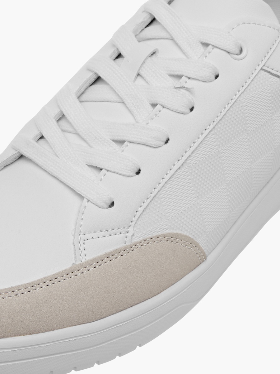 Panelled Lace-Up Sneakers
