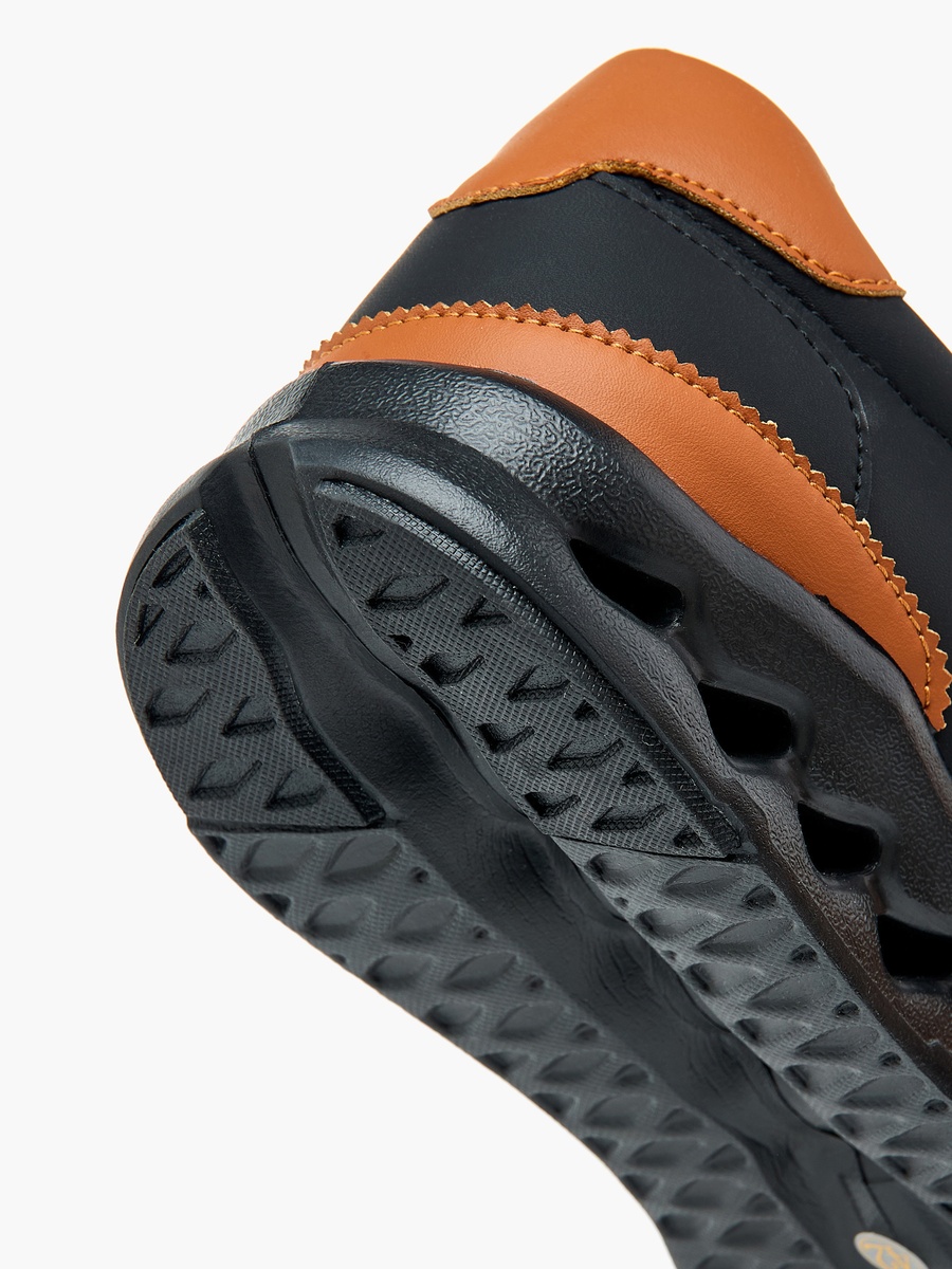 Panelled Ankle Sneakers with Lace-Up Closure