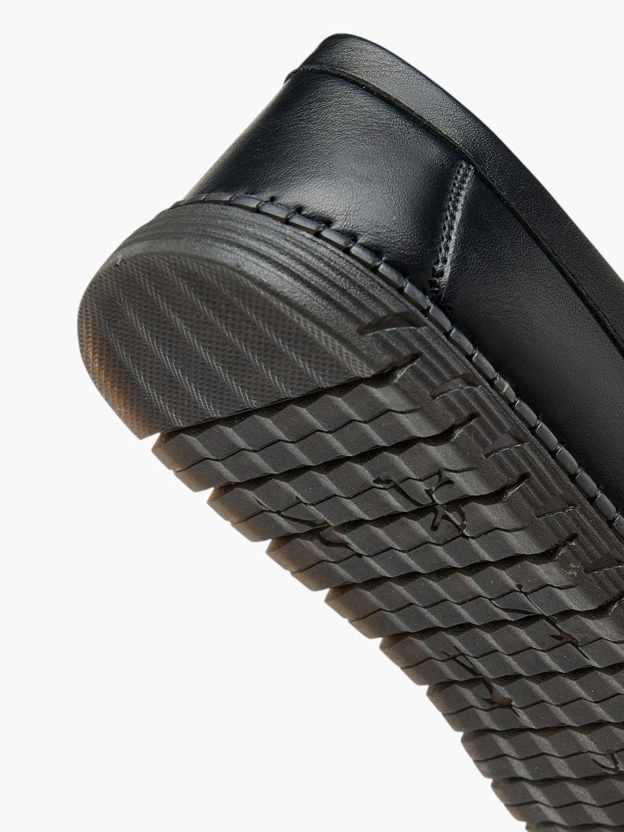 Textured Slip-On Loafers with Cutout Detail