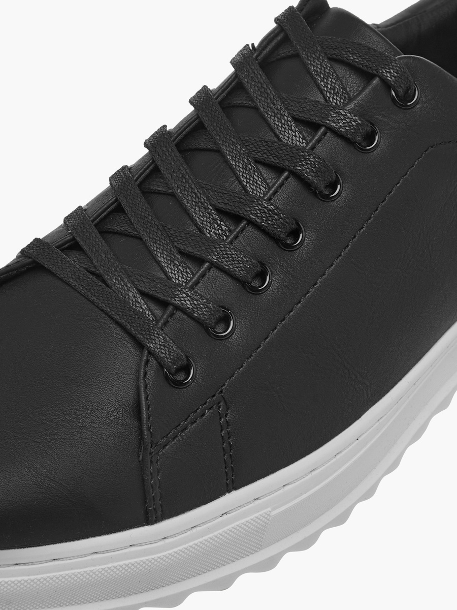 Solid Lace-Up Sneakers