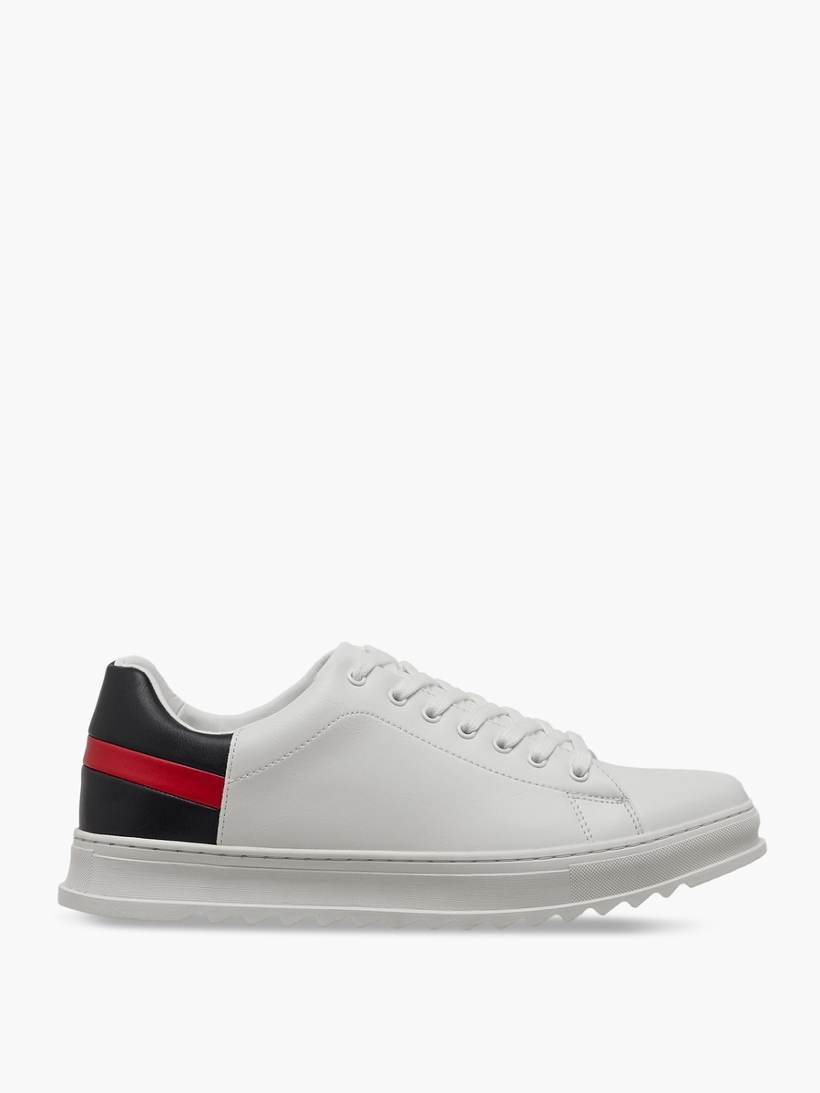 Solid Lace-Up Sneakers