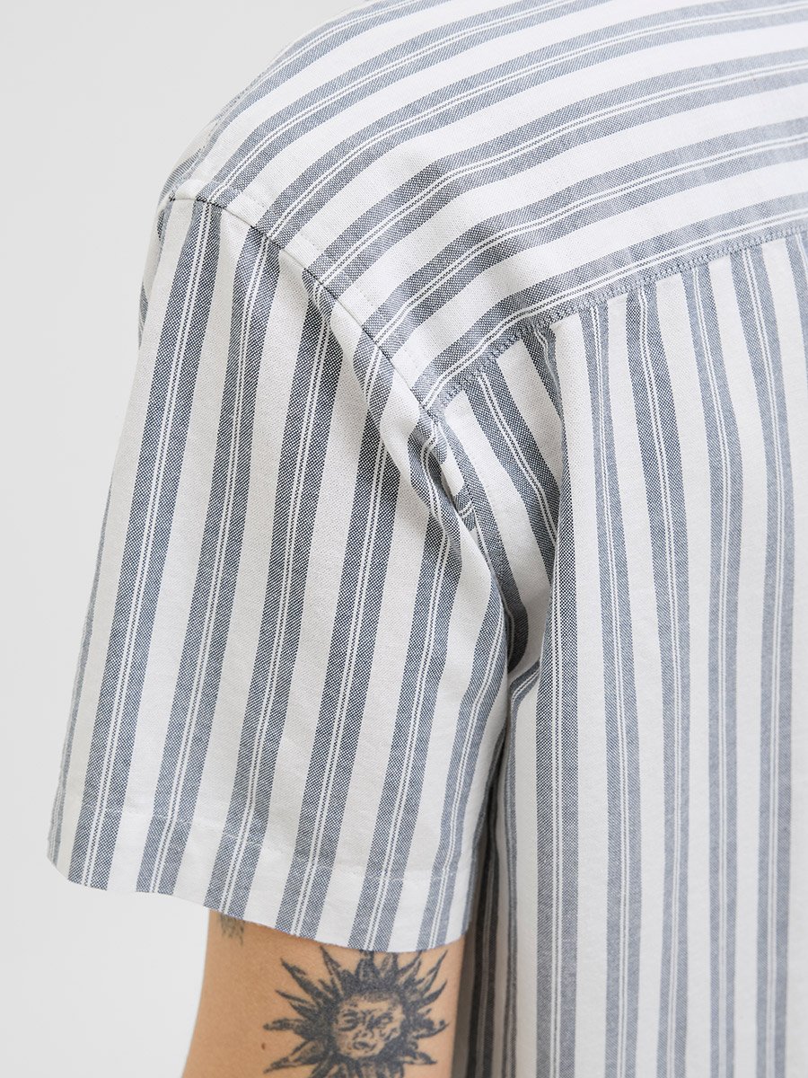 Striped Spread Collar Regular Fit Shirt