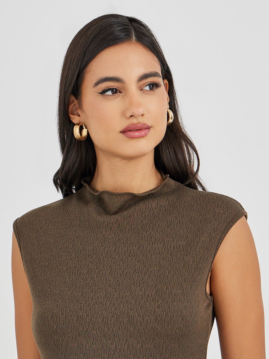 Textured Sleeveless Top