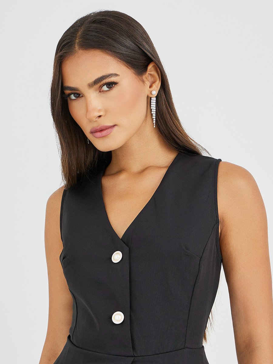 princess polly baby blue dress Double-Breasted Blazer Dress