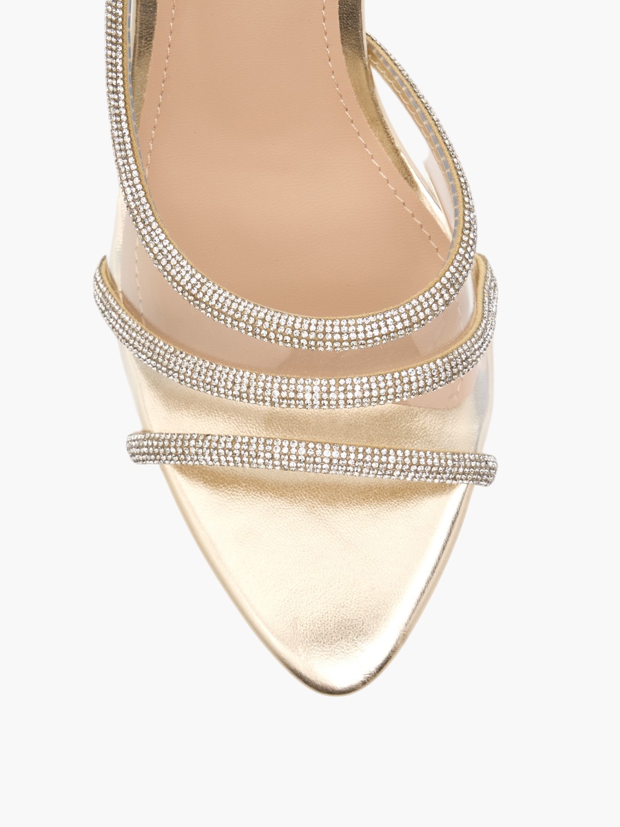 Embellished Slingback Sandals with Stiletto Heels