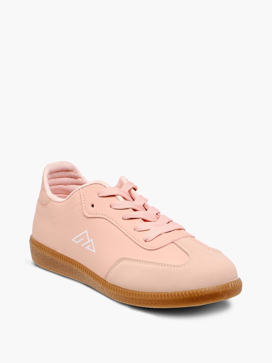 Panelled Lace-Up Sneakers