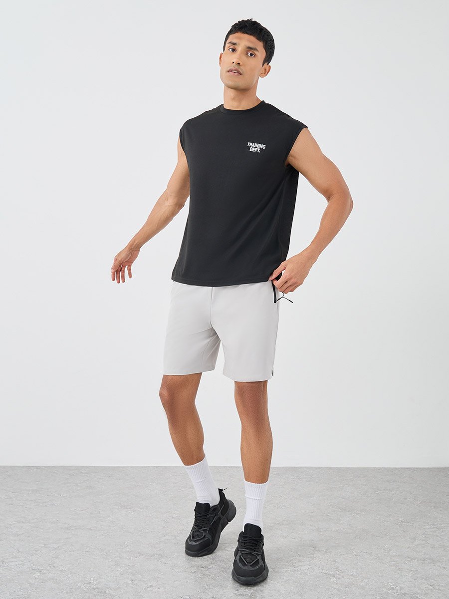 Front and Back Print Oversized Cap Sleeve Drop Armhole Tank