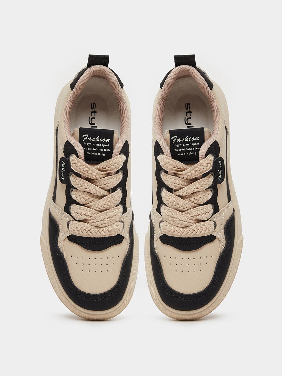 Color Block Lace Up Sneaker