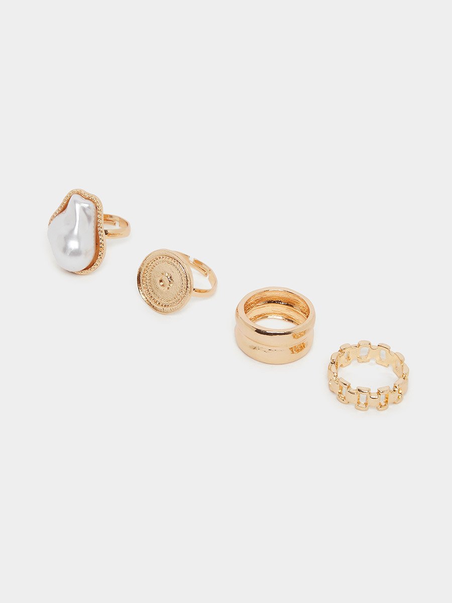 Set of 4 - Multi Design Ring