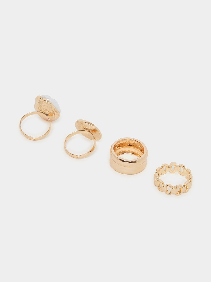Set of 4 - Multi Design Ring